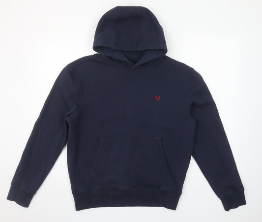 Crew Clothing Company Men's Blue Pullover Hoodie L Regular Fit