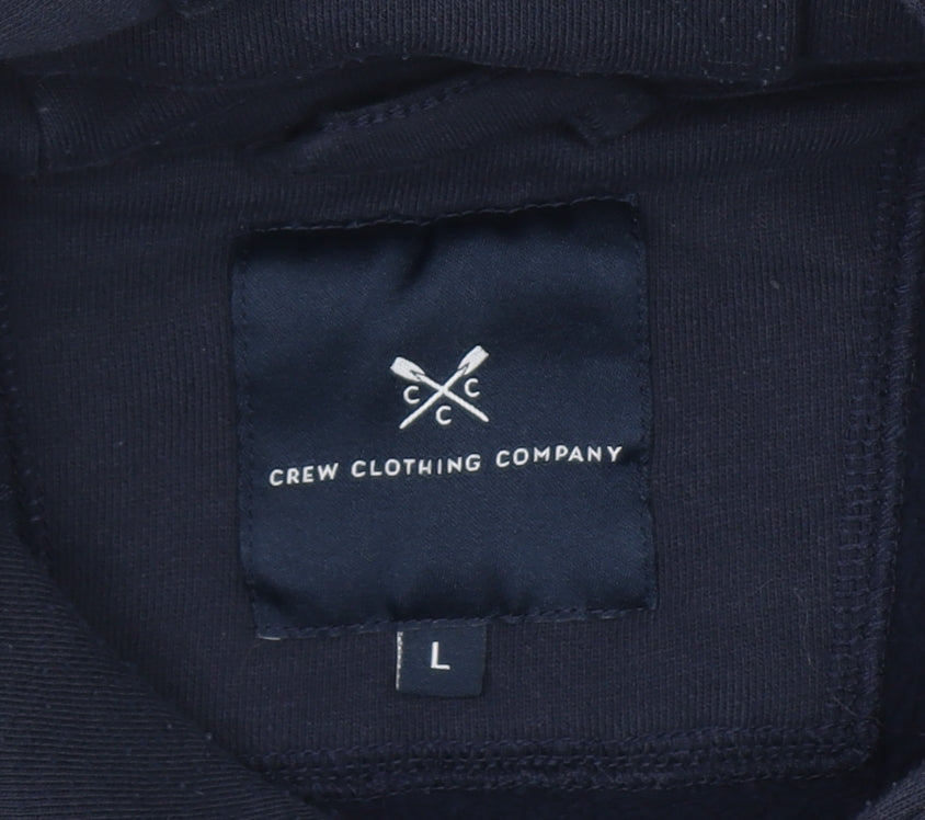 Crew Clothing Company Men's Blue Pullover Hoodie L Regular Fit