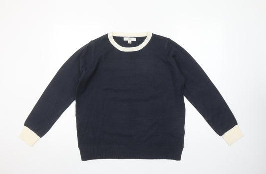 Marks and Spencer Women’s Blue Crew Neck Acrylic Jumper Size 10