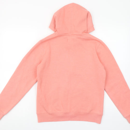 Saltrock Women Coral Pink Pullover Hoodie Size 8 Cotton Blend
