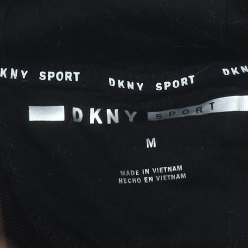 DKNY Sport Women's Black Short Sleeve Hoodie Dress Size M