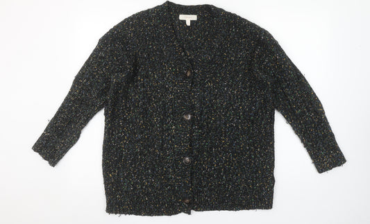 Marks and Spencer Women’s Black Mix Chunky Knit Cardigan M