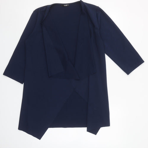 Quiz Women’s Blue 3/4 Sleeve Wrap Blouse Size 12