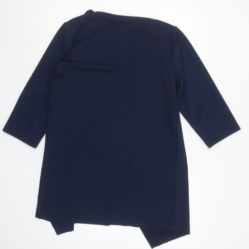 Quiz Women’s Blue 3/4 Sleeve Wrap Blouse Size 12