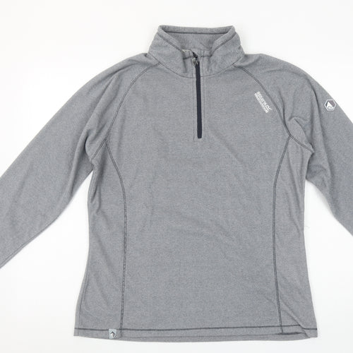 Regatta Great Outdoors Womens Grey 1/2 Zip Pullover Sweatshirt UK 14
