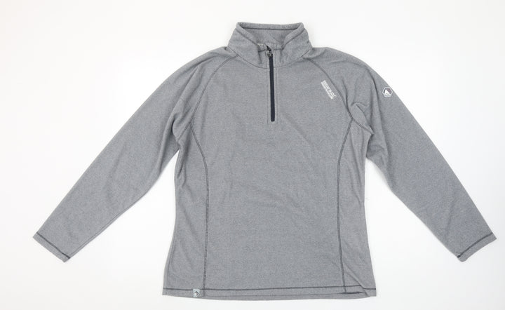 Regatta Great Outdoors Womens Grey 1/2 Zip Pullover Sweatshirt UK 14