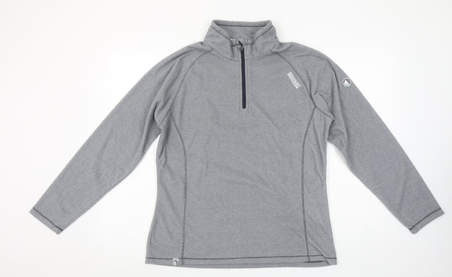 Regatta Great Outdoors Womens Grey 1/2 Zip Pullover Sweatshirt UK 14
