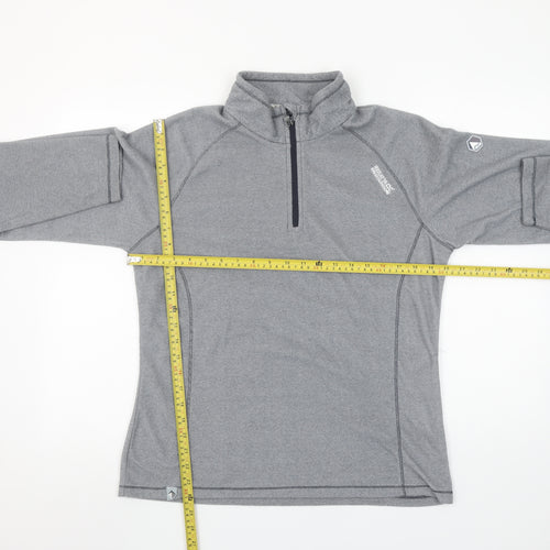 Regatta Great Outdoors Womens Grey 1/2 Zip Pullover Sweatshirt UK 14