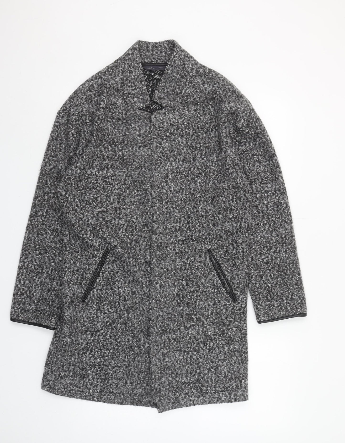 Marks and Spencer Women’s Grey Collared Knit Cardigan Size 12
