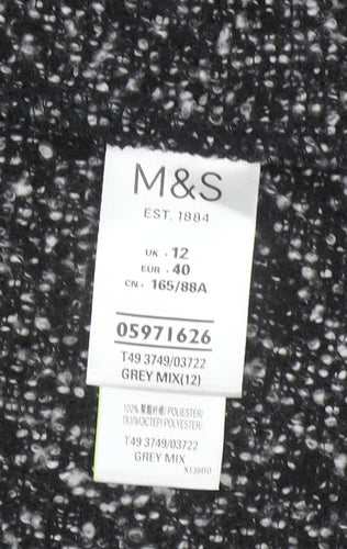 Marks and Spencer Women’s Grey Collared Knit Cardigan Size 12