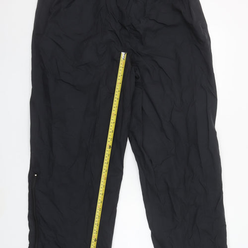 SCANDA Men's Black 2XL Waterproof Rain Trousers with Ankle Zip