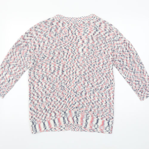 Fórmula Joven Women's Multicoloured Knit V-Neck Cardigan Size 12