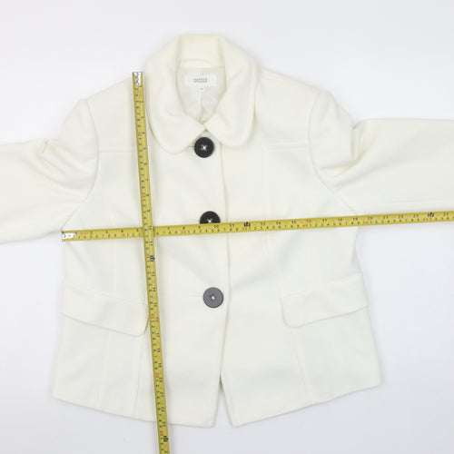 Marks and Spencer Women Ivory Size 16 Tailored Blazer Jacket