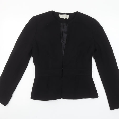 Hobbs Women Black Size 8 Tailored Lined Blazer Jacket
