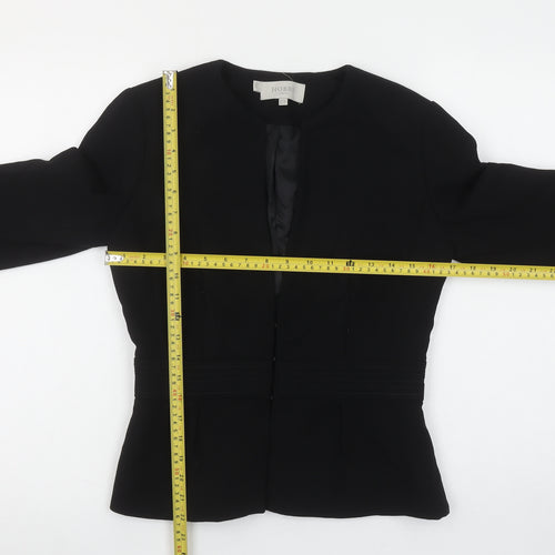 Hobbs Women Black Size 8 Tailored Lined Blazer Jacket