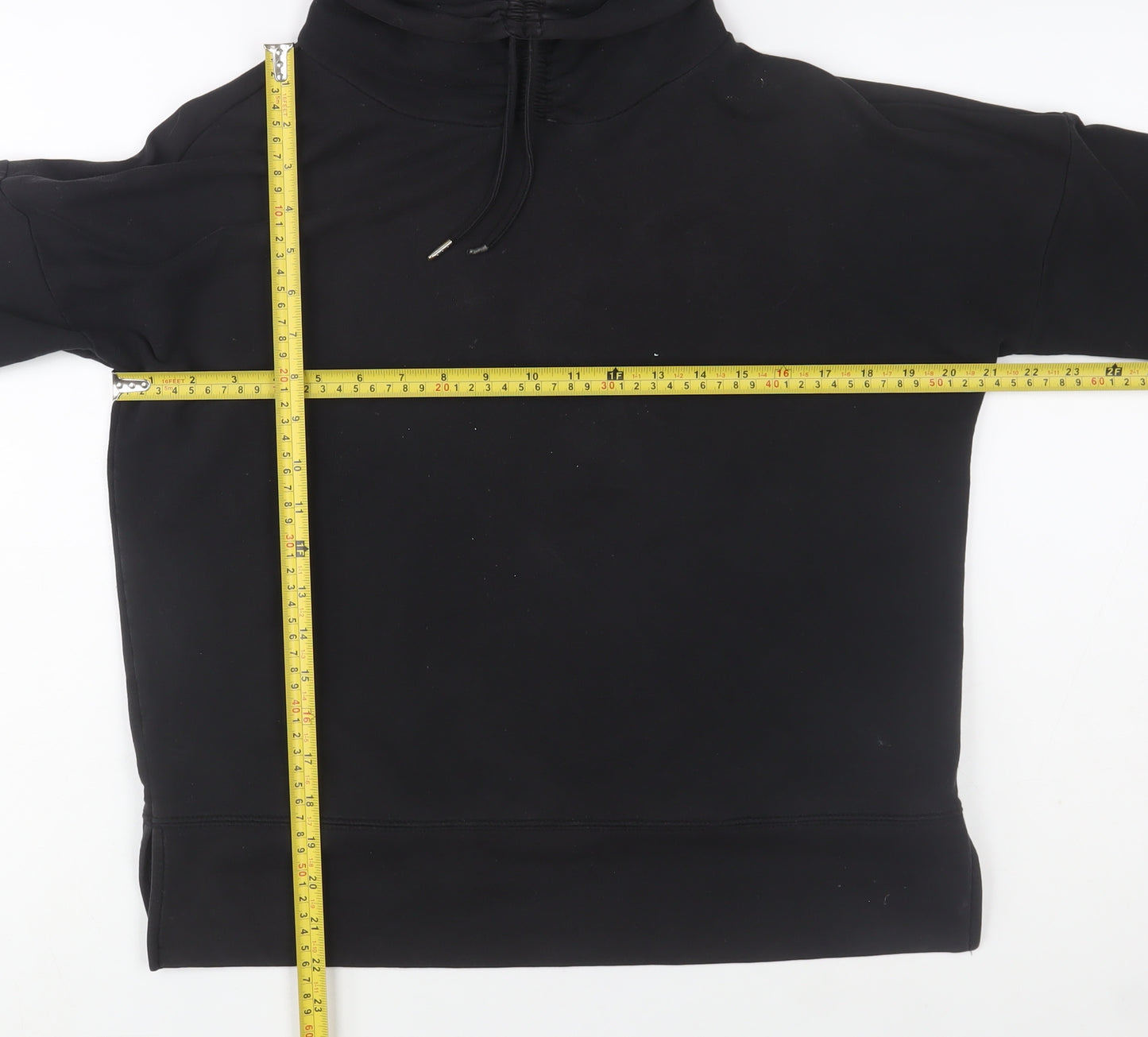 New Look Women’s Black Small High Neck Pullover Sweatshirt