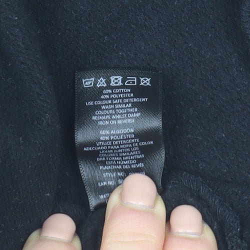 Pep&Co Women's Black Cotton Blend Pullover Sweatshirt Size 8