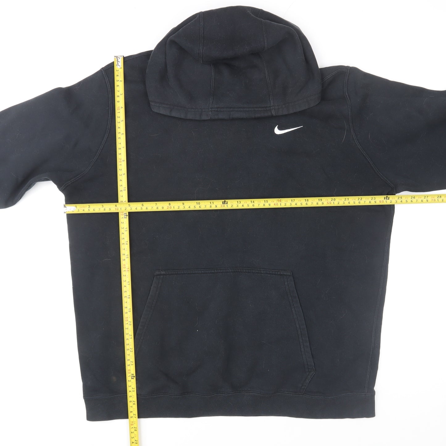 Nike Men’s Black Pullover Hoodie XL Fleece Cotton Blend