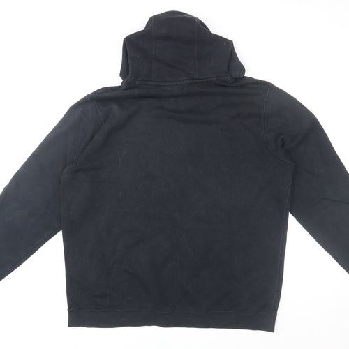Nike Men’s Black Pullover Hoodie XL Fleece Cotton Blend