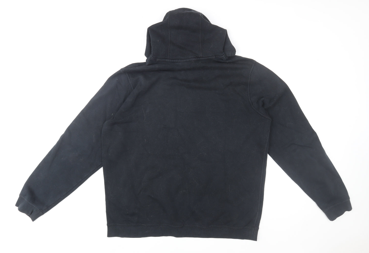 Nike Men’s Black Pullover Hoodie XL Fleece Cotton Blend