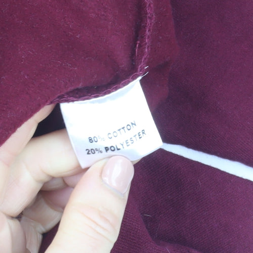 OUR Apparel Women's Burgundy 'Love is Love' Pullover Hoodie XL