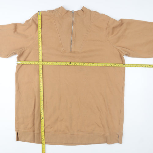 Simply Be Women’s Beige 1/2 Zip Pullover Sweatshirt Size 22