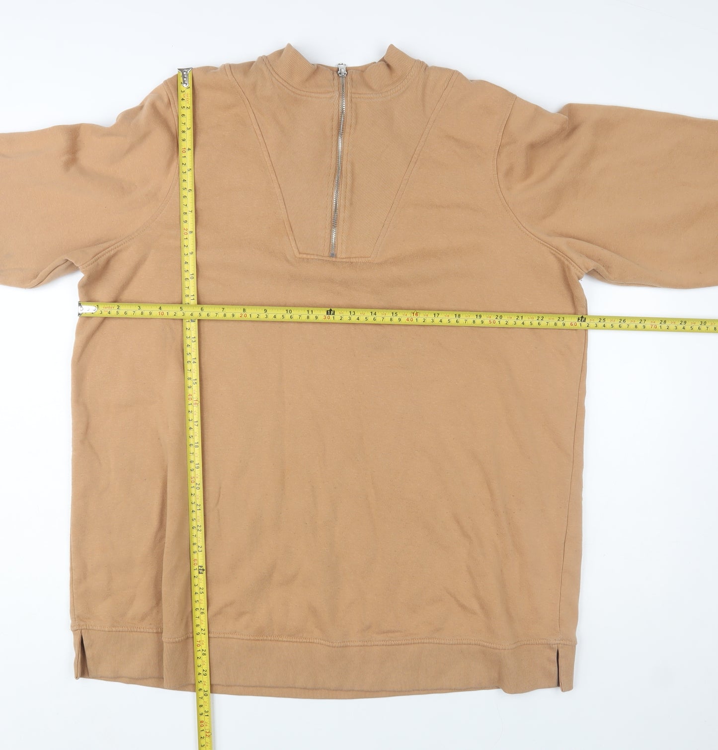 Simply Be Women’s Beige 1/2 Zip Pullover Sweatshirt Size 22