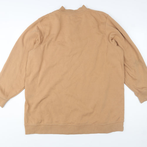 Simply Be Women’s Beige 1/2 Zip Pullover Sweatshirt Size 22
