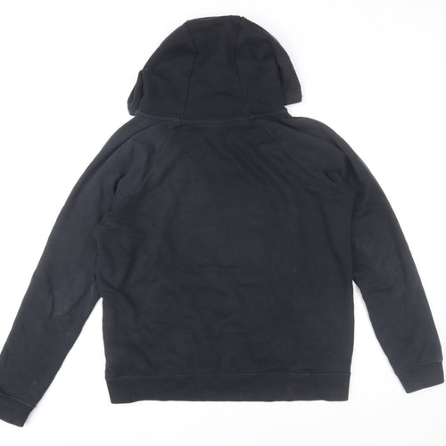 Nike Mens Black Pullover Hoodie M Regular Fit Fleece Sportswear