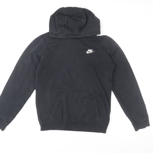 Nike Men's Black Pullover Hoodie XS Regular Fit Fleece Sportswear