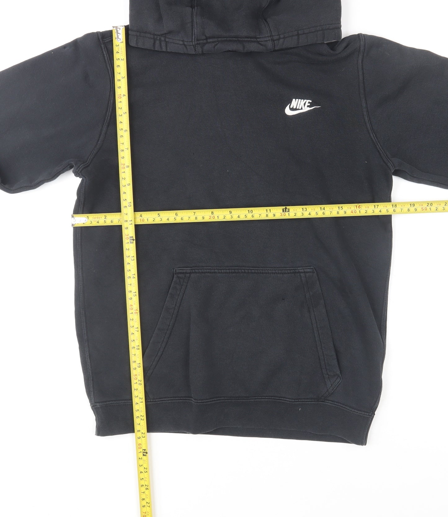 Nike Men's Black Pullover Hoodie XS Regular Fit Fleece Sportswear