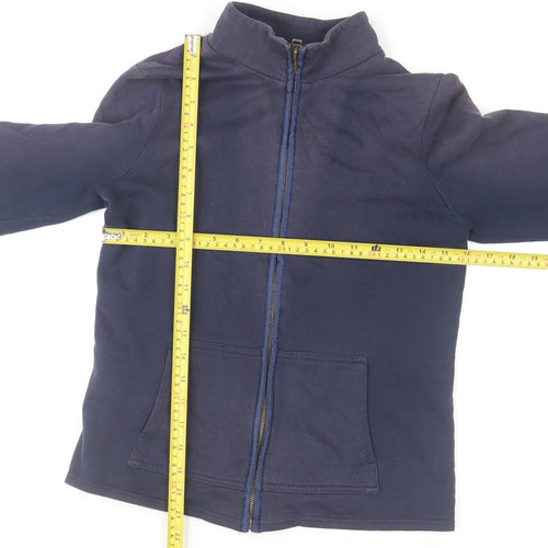 Laura Ashley Women’s Blue Cotton Petite Full Zip Jacket Size S