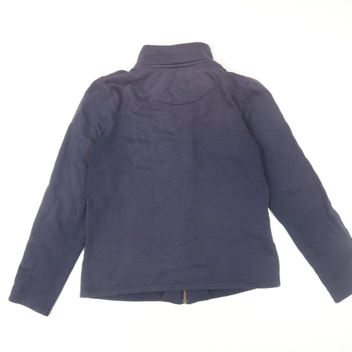 Laura Ashley Women’s Blue Cotton Petite Full Zip Jacket Size S