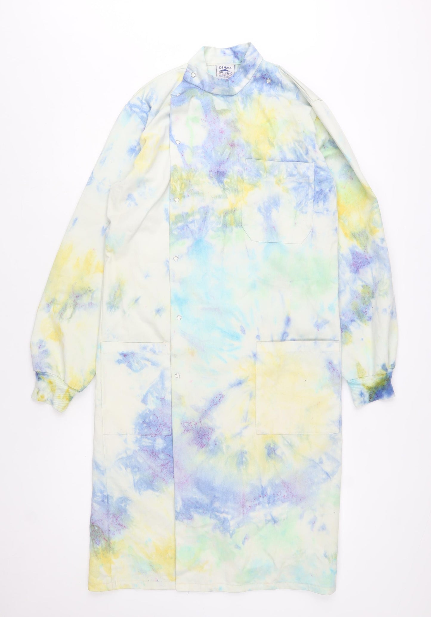 Portwest Men's Multicoloured XS Workwear Long Coat Tie-Dye Style