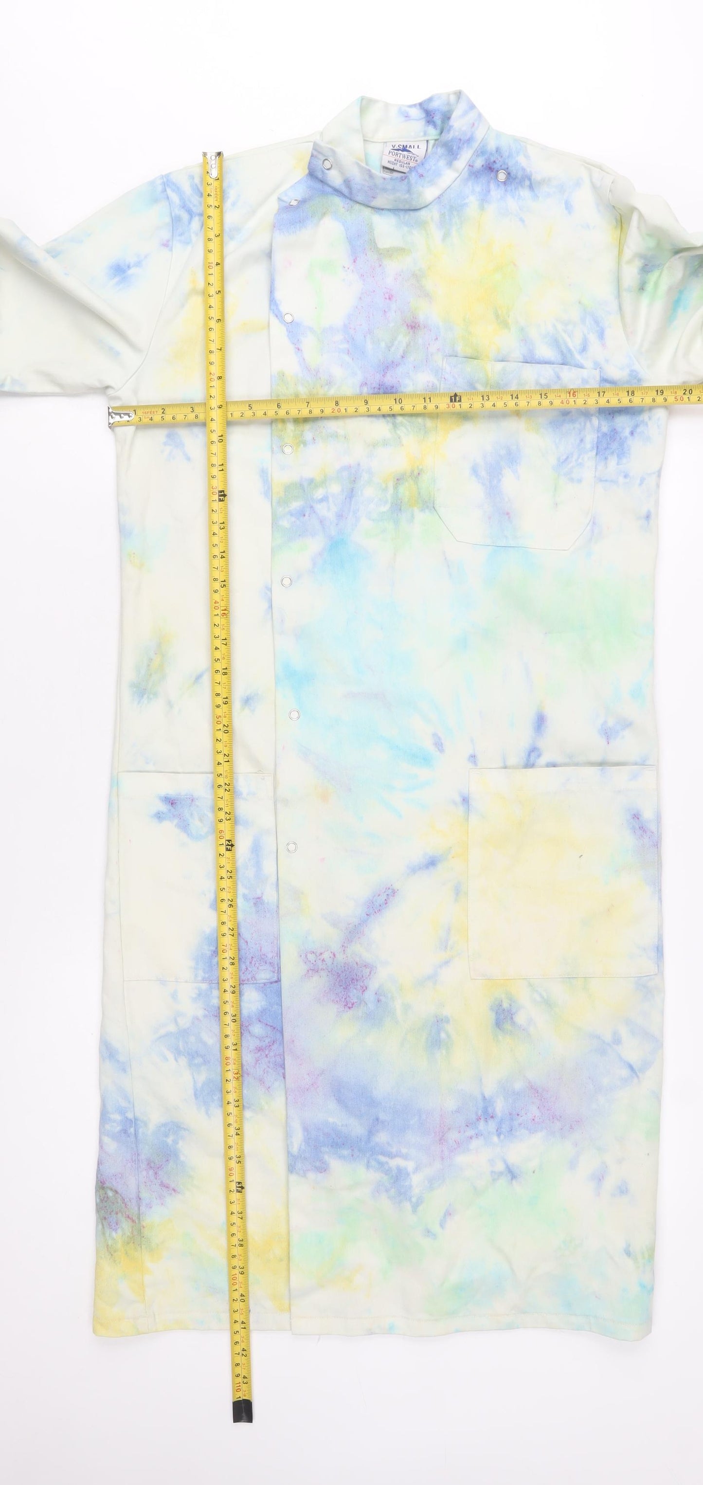 Portwest Men's Multicoloured XS Workwear Long Coat Tie-Dye Style