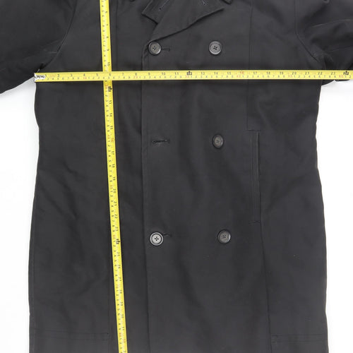 Original Penguin Men’s Black L Pea Coat Cotton Blend Winter Jacket