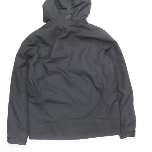 Quechua Boys Black Waterproof Hooded Parka Jacket 12-13 Years