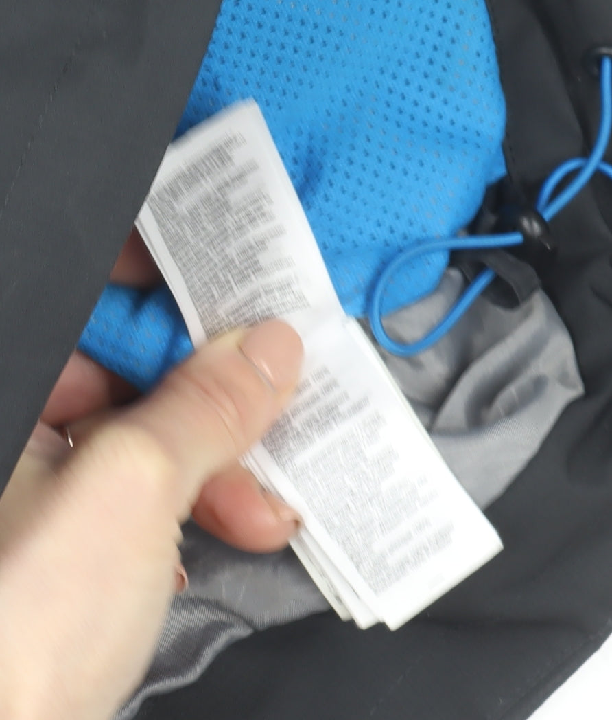 Quechua Boys Black Waterproof Hooded Parka Jacket 12-13 Years