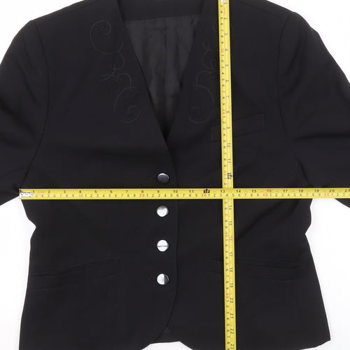 Betty Barclay Womens Black Size 12 Tailored Blazer Jacket
