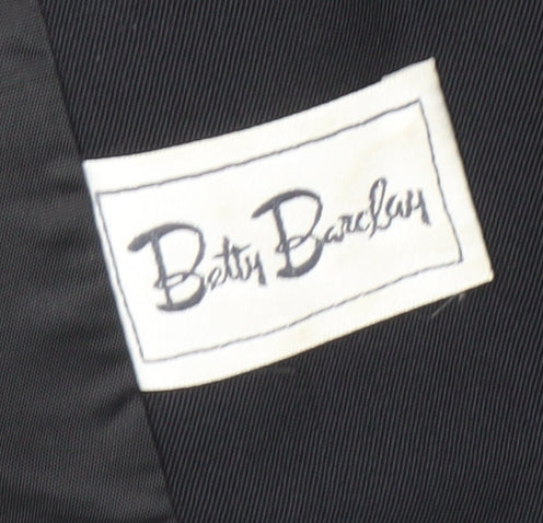 Betty Barclay Womens Black Size 12 Tailored Blazer Jacket