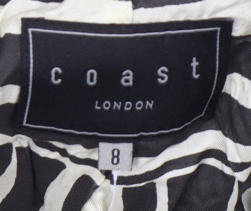 Coast Women's Black Size 8 Tailored Blazer Jacket