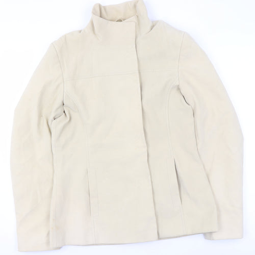 Dorothy Perkins Women’s Beige Cotton Blend Mid-Length Jacket UK 12