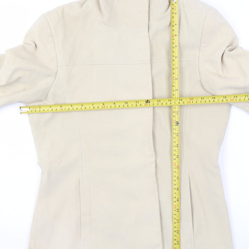 Dorothy Perkins Women’s Beige Cotton Blend Mid-Length Jacket UK 12