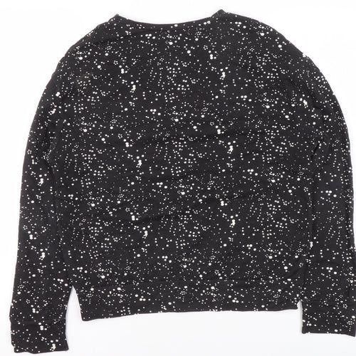 Atmosphere Women's Black Christmas Oh Deer Sweatshirt Size 6