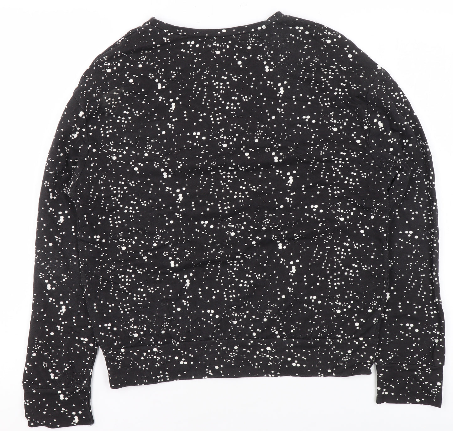 Atmosphere Women's Black Christmas Oh Deer Sweatshirt Size 6