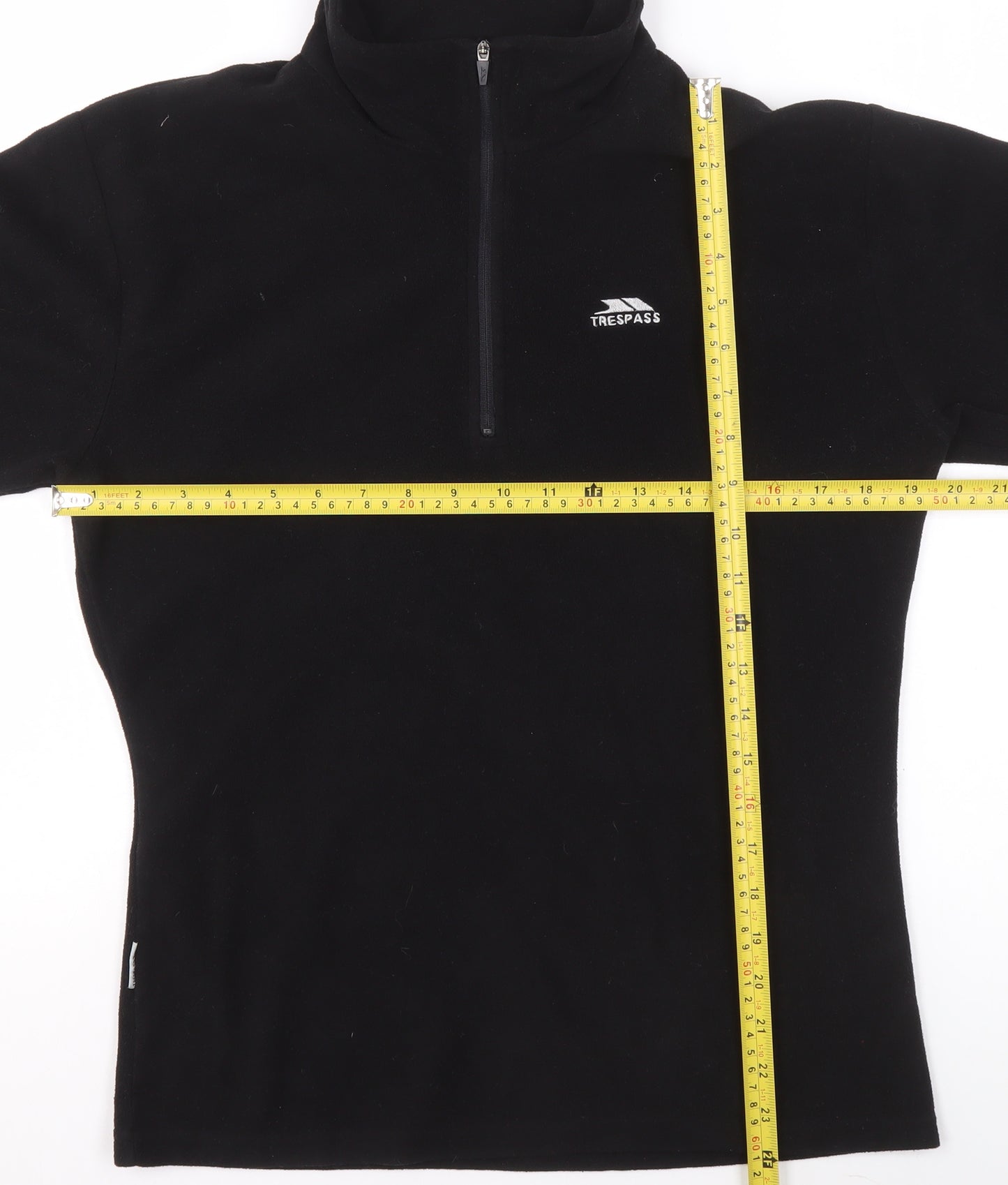 Trespass Womens Black Fleece 1/2 Zip Pullover Sweatshirt M