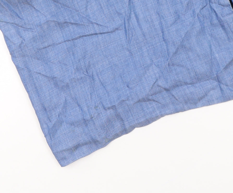 Monki Women Blue Lyocell Relaxed Open Coatigan Size S