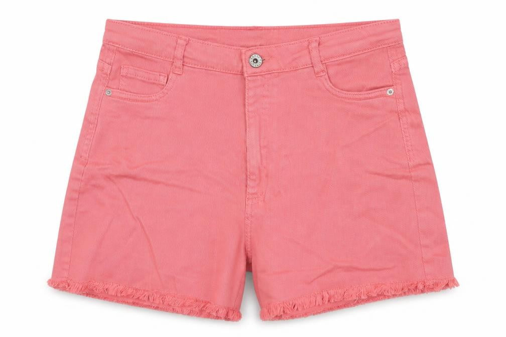 Mayoral Teens Pink Size 18 High-Rise Cut-Off Cotton Stretch Shorts