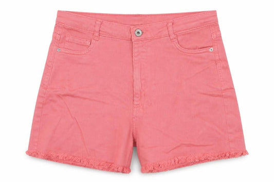 Mayoral Teens Pink Size 18 High-Rise Cut-Off Cotton Stretch Shorts