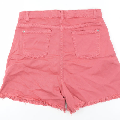 Mayoral Teens Pink Size 18 High-Rise Cut-Off Cotton Stretch Shorts